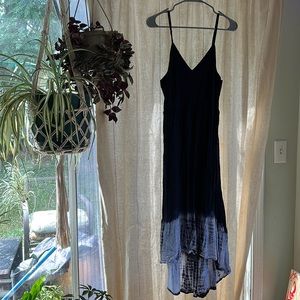 Navy tie dye dress